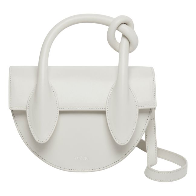 Pretzel Leather Bag | Blanco