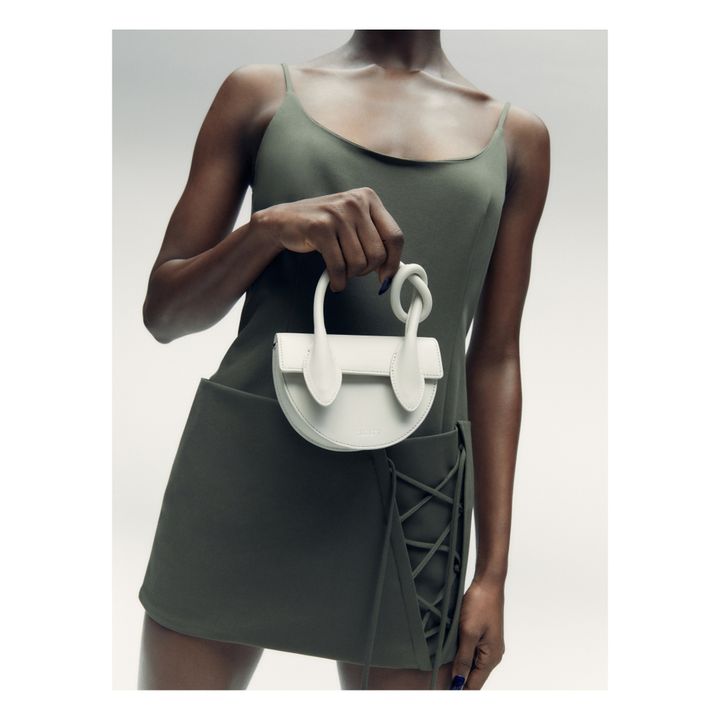 Pretzel Leather Bag | Bianco- Immagine del prodotto n°1
