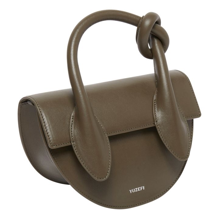 Yuzefi Pretzel Leather Bag Brown Smallable