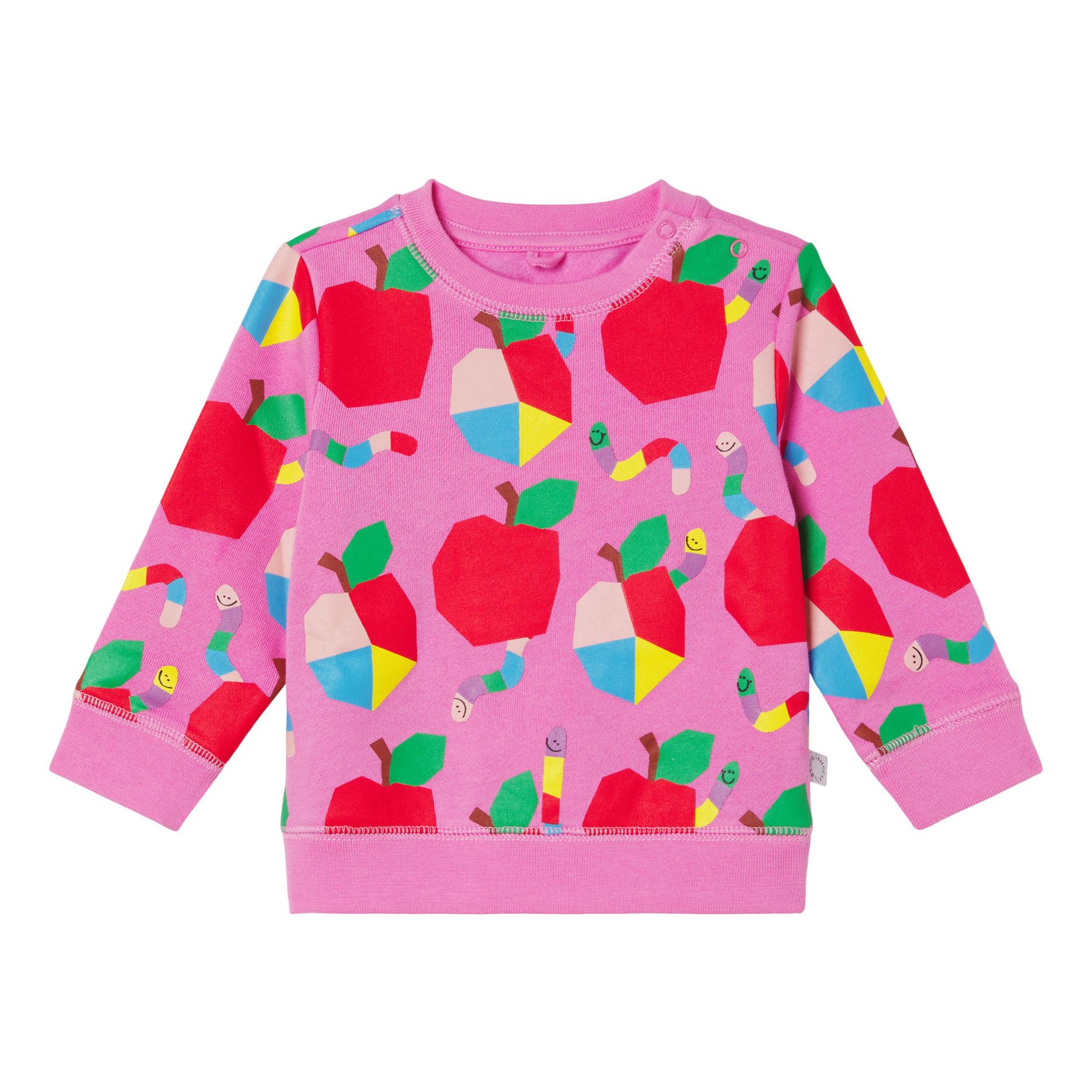 Organic Cotton Apple Sweatshirt | Pink- Product image n°0