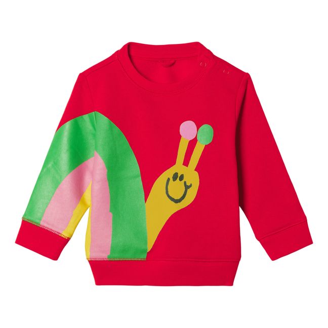Organic Cotton Snail Sweatshirt | Rojo