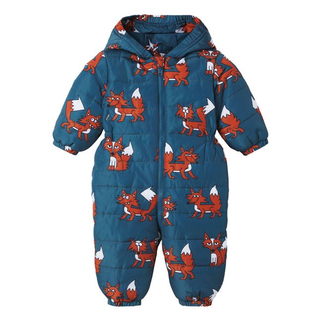 Recycled Polyester Baby Snowsuit Azul