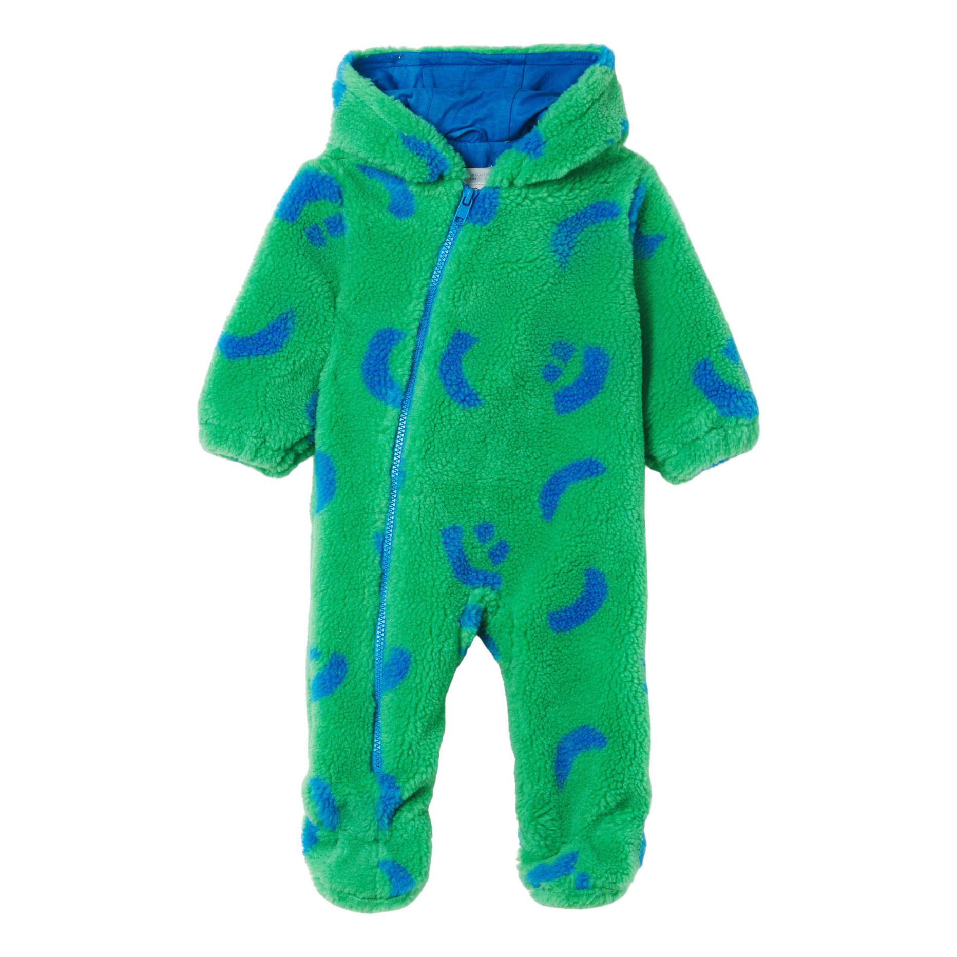 Pilot Organic Cotton and Recycled Polyester Polar Fleece Jumpsuit Green