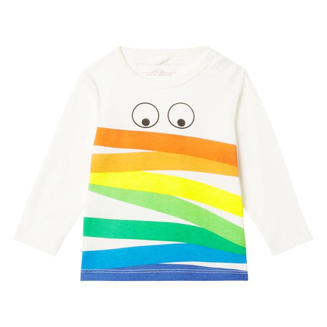 Organic Cotton Rainbow T-shirt Weiß
