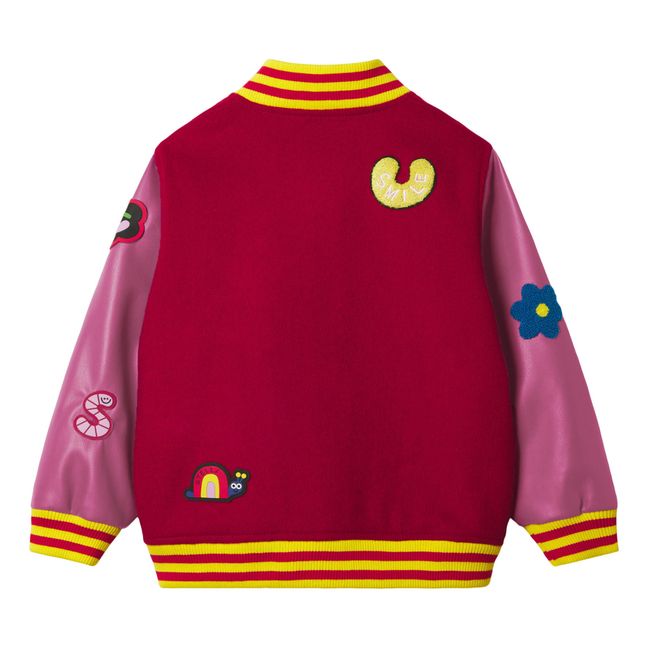 Wool Jacket with Patches | Rojo
