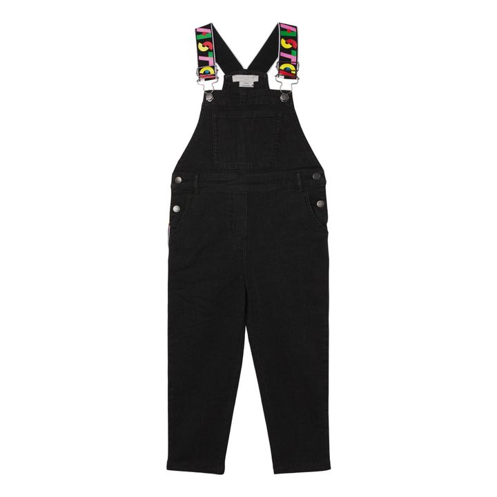 Denim Logo Band Overalls Black Stella McCartney Kids Fashion Teen, Children