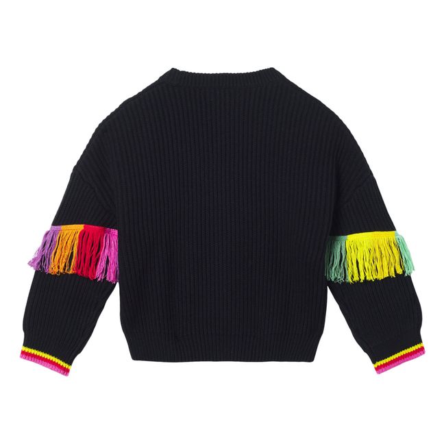 Fringed Knitted Jumper | Negro