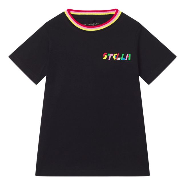 Organic Cotton Stella Logo T-Shirt | Negro
