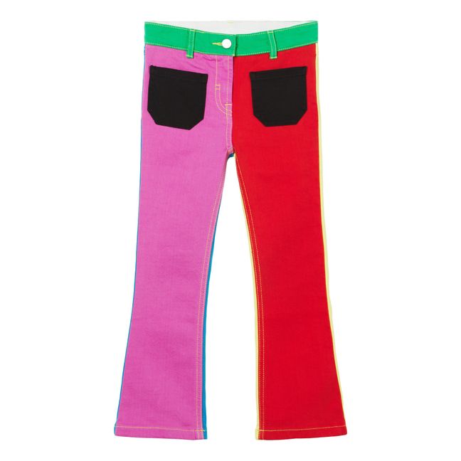 Multicolour Trousers | Red