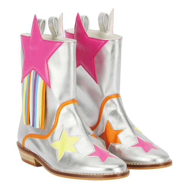 Cowboy Star Boots | Silver