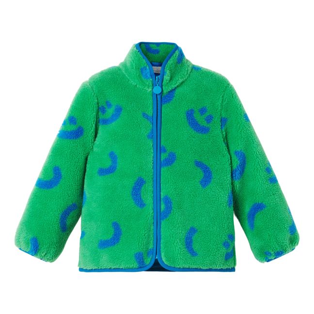 Recycled Polyester Polar Fleece Smile Jacket Green
