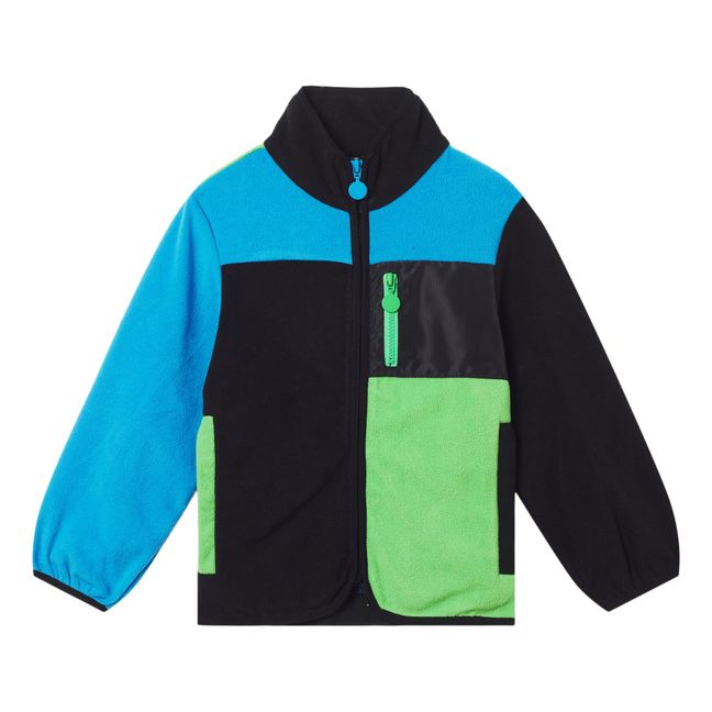 Recycled Polyester Polar Fleece - Ski Collection  | Nero