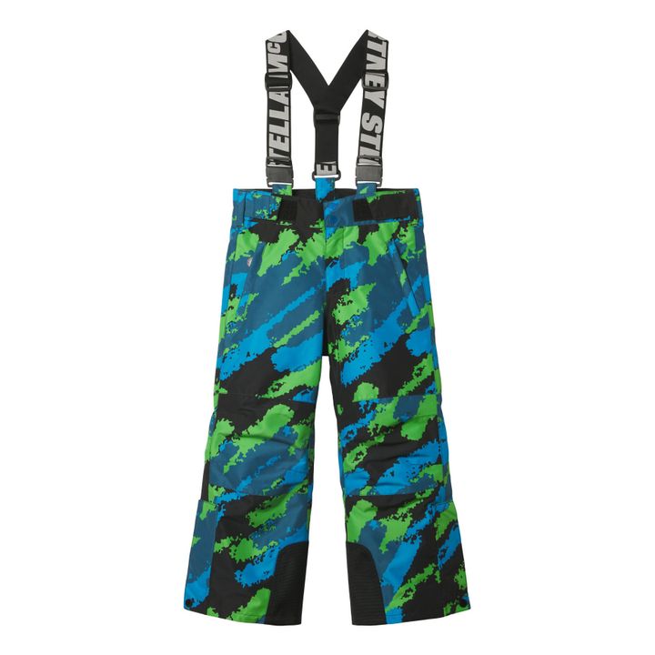 Multicolour Recycled Polyester Ski Trousers - Ski Collection  | Nero- Immagine del prodotto n°0