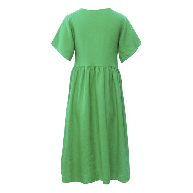 Mitch Linen Dress Green