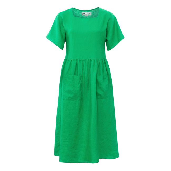 Mitch Linen Dress Green