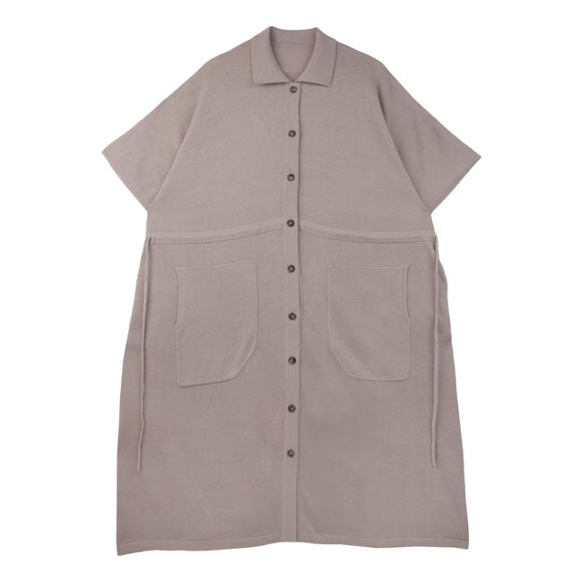 Harris Linen Dress | Grey