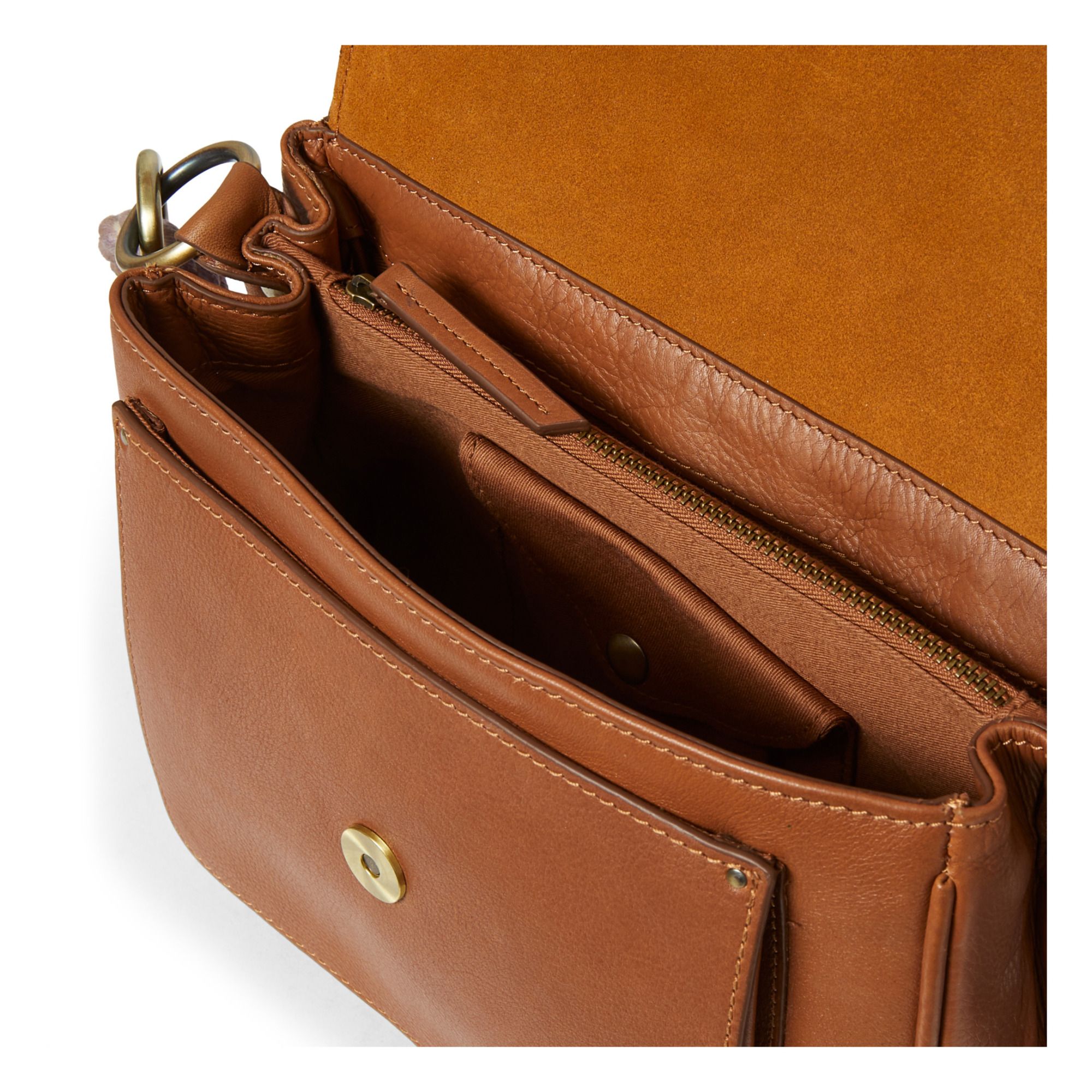 Niu Tano Leather Bag Camel Sessun 