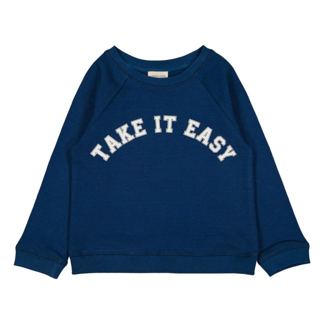 Sweatshirt Take It Easy James | Navy