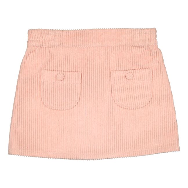 Chaton Corduroy Skirt Pale pink