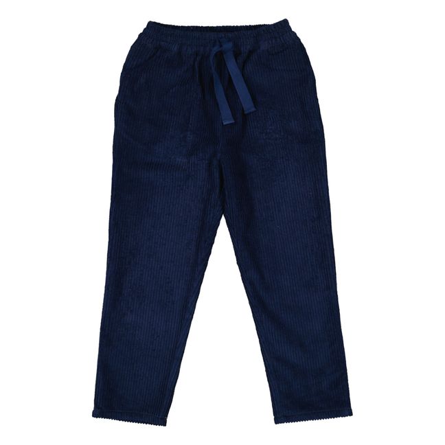 Valentin Corduroy Trousers | Navy blue