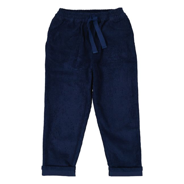 Valentin Corduroy Trousers | Navy blue