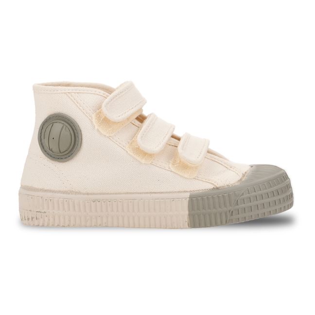 High-Top Velcro Sneakers | Beige