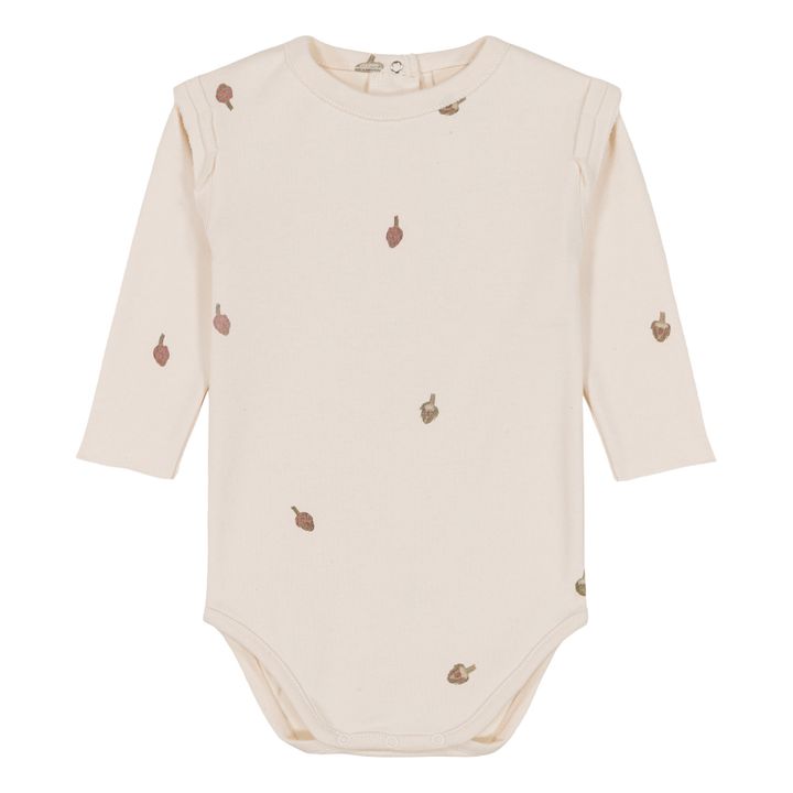 Lala Organic Cotton Baby Bodysuit | Ecru- Product image n°0