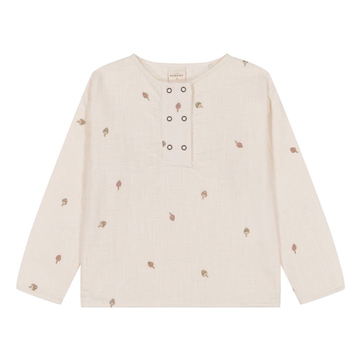 Roméo Organic Cotton Muslin Kurta Shirt | Crudo- Imagen del producto n°0