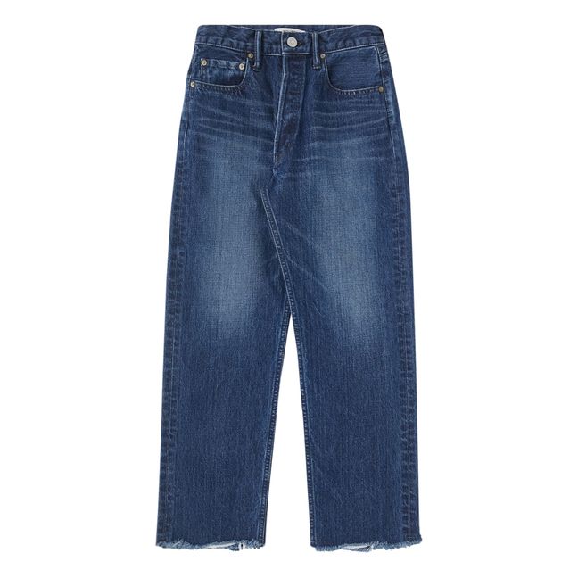 Capac Wide Straight Cropped Jeans | Azul