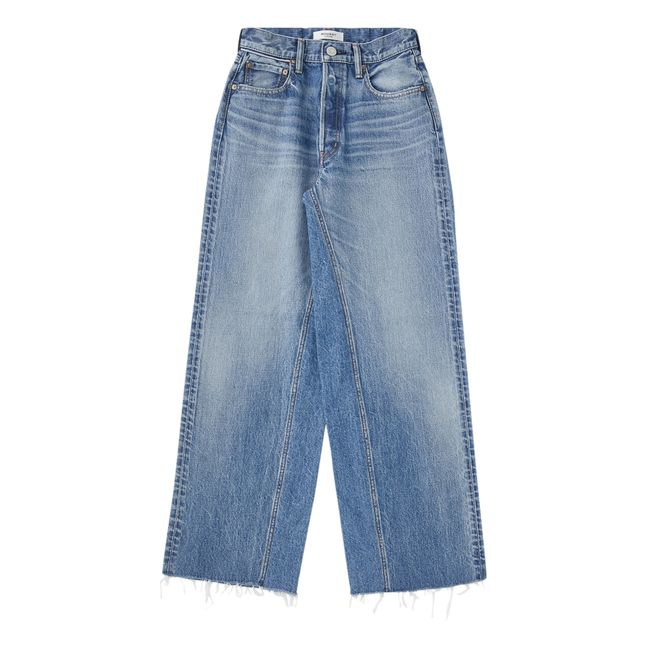 Riverview Wide Straight Jeans | Blau