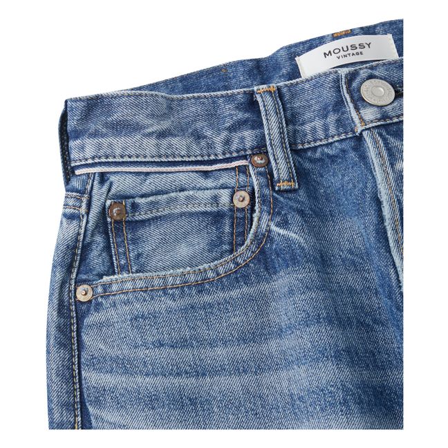 Riverview Wide Straight Jeans | Azul