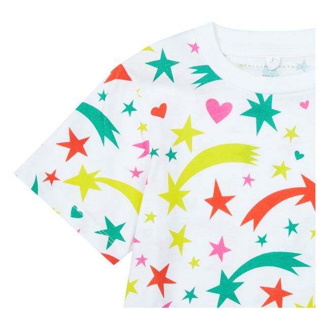 Multicolour Organic Cotton Star T-shirt | Blanco
