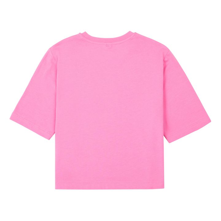 Organic Cotton Oversize T-shirt | Rosa- Immagine del prodotto n°2
