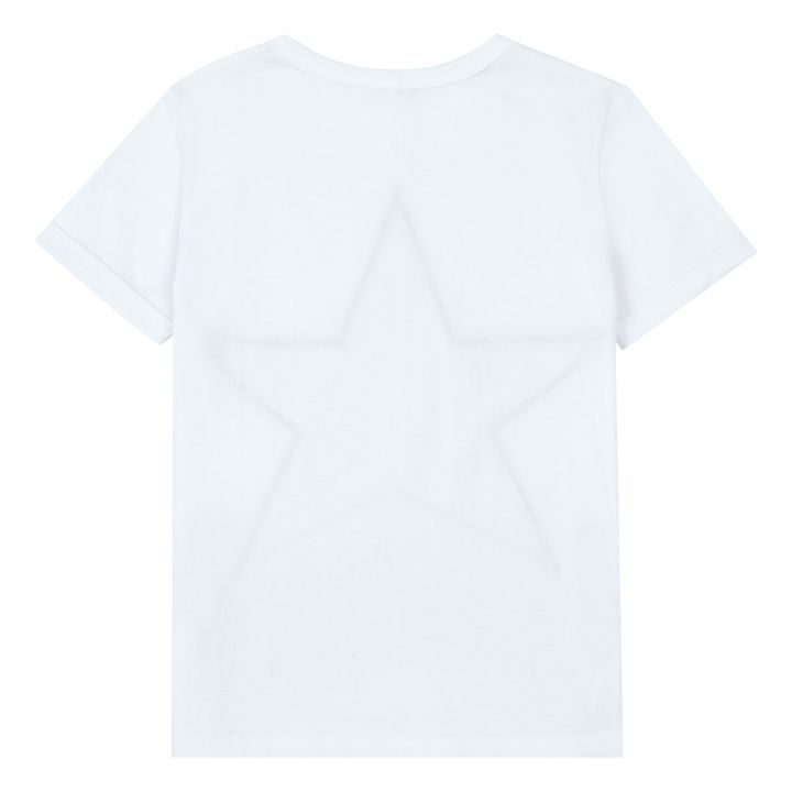 Organic Cotton Fringed Star T-shirt | Weiß- Produktbild Nr. 2