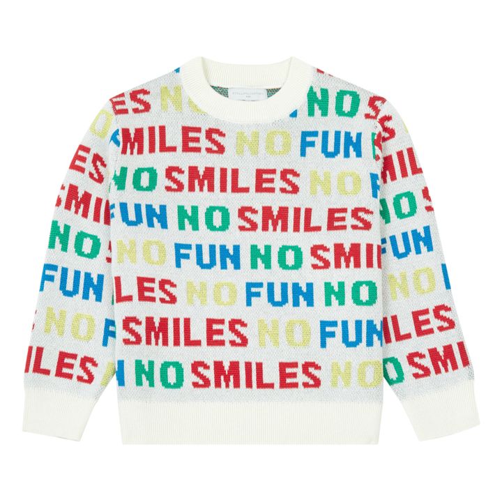 No Smiles No Fun Jumper | White- Product image n°0