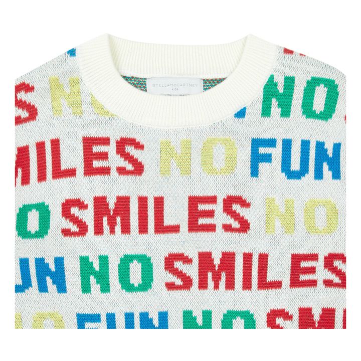 No Smiles No Fun Jumper | White- Product image n°1