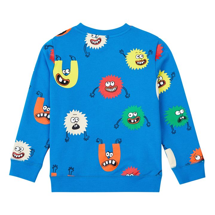 Cotton Monster Sweatshirt | Electric blue- Product image n°2