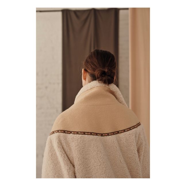 Rose Faux Fur Coat - Women’s Collection - Ecru