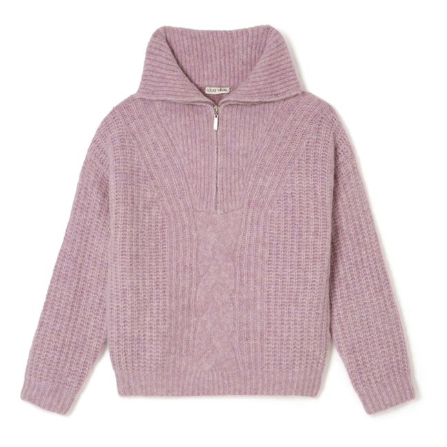 Lizzy Wool and Alpaca Jumper - Women’s Collection - Glicine