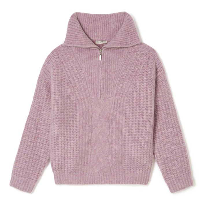 Lizzy Wool and Alpaca Jumper - Women’s Collection - Mauve- Product image n°0