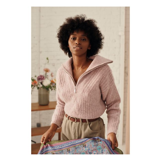 Lizzy Wool and Alpaca Jumper - Women’s Collection - Mauve