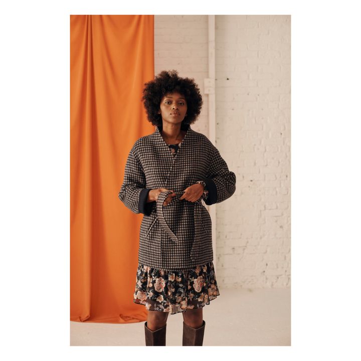 Ottela Silk Dress - Women’s Collection - Gris Antracita- Imagen del producto n°6
