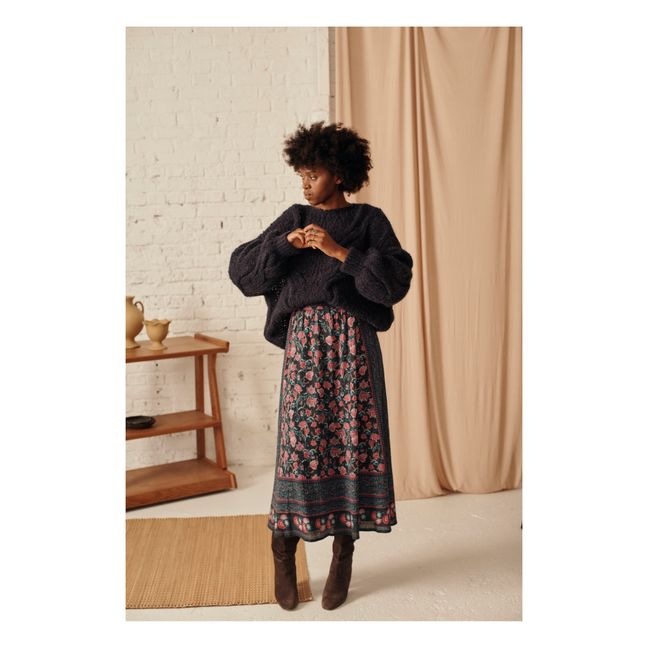 Laure Organic Cotton Skirt - Women’s Collection - Gris Antracita