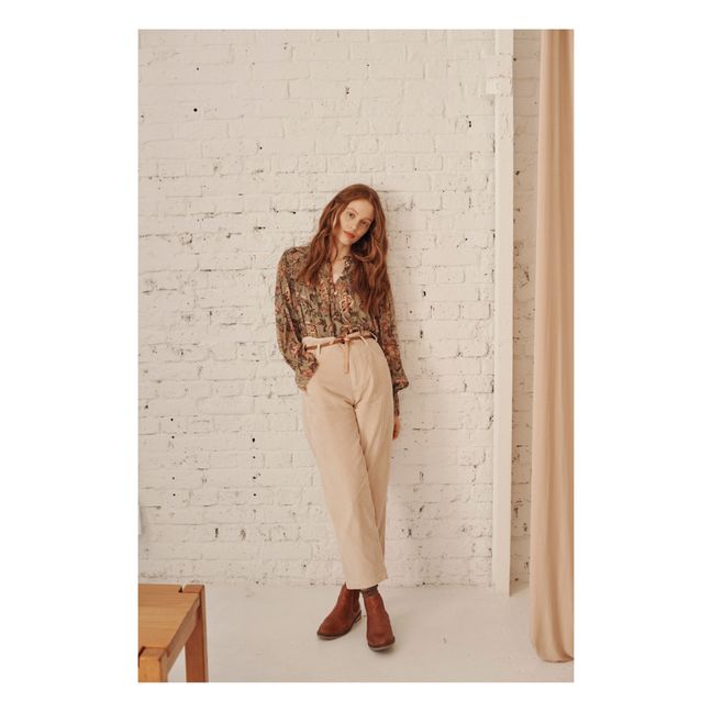 Lou Corduroy Trousers - Women’s Collection  | Beige