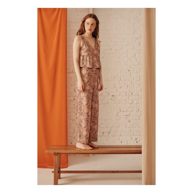 Pantalon de Pyjama Polyester Recyclé Melycia - Collection Femme - Sauge