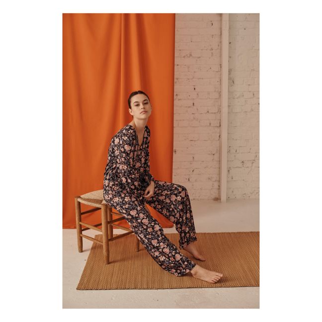 Pantalon de Pyjama Polyester Recyclé Melycia - Collection Femme  | Gris anthracite