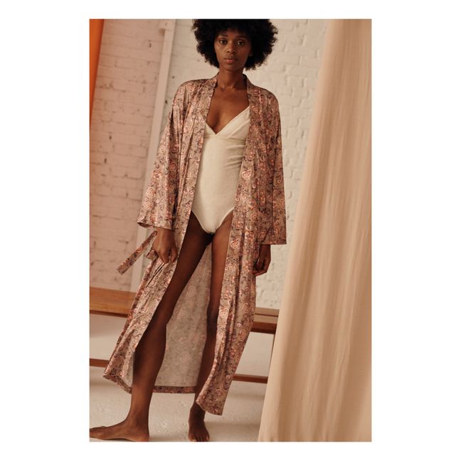 Yokawa Recycled Polyester Dressing Gown - Women’s Collection - Salvia