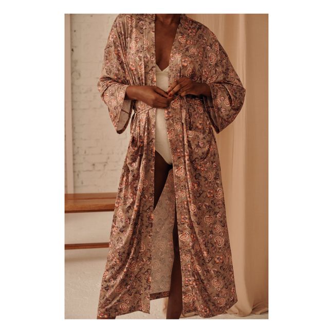 Kimono Polyester Recyclé Yokawa - Collection Femme - Sauge