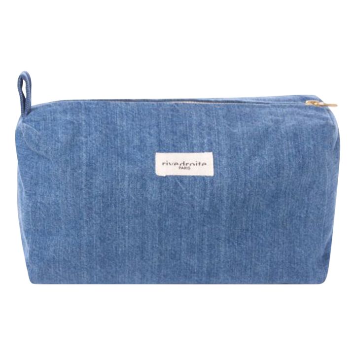 Alma Recycled Cotton Toiletry Bag | Light Denim- Product image n°0