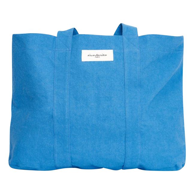 Marcel Recycled Cotton Tote Bag | Blue